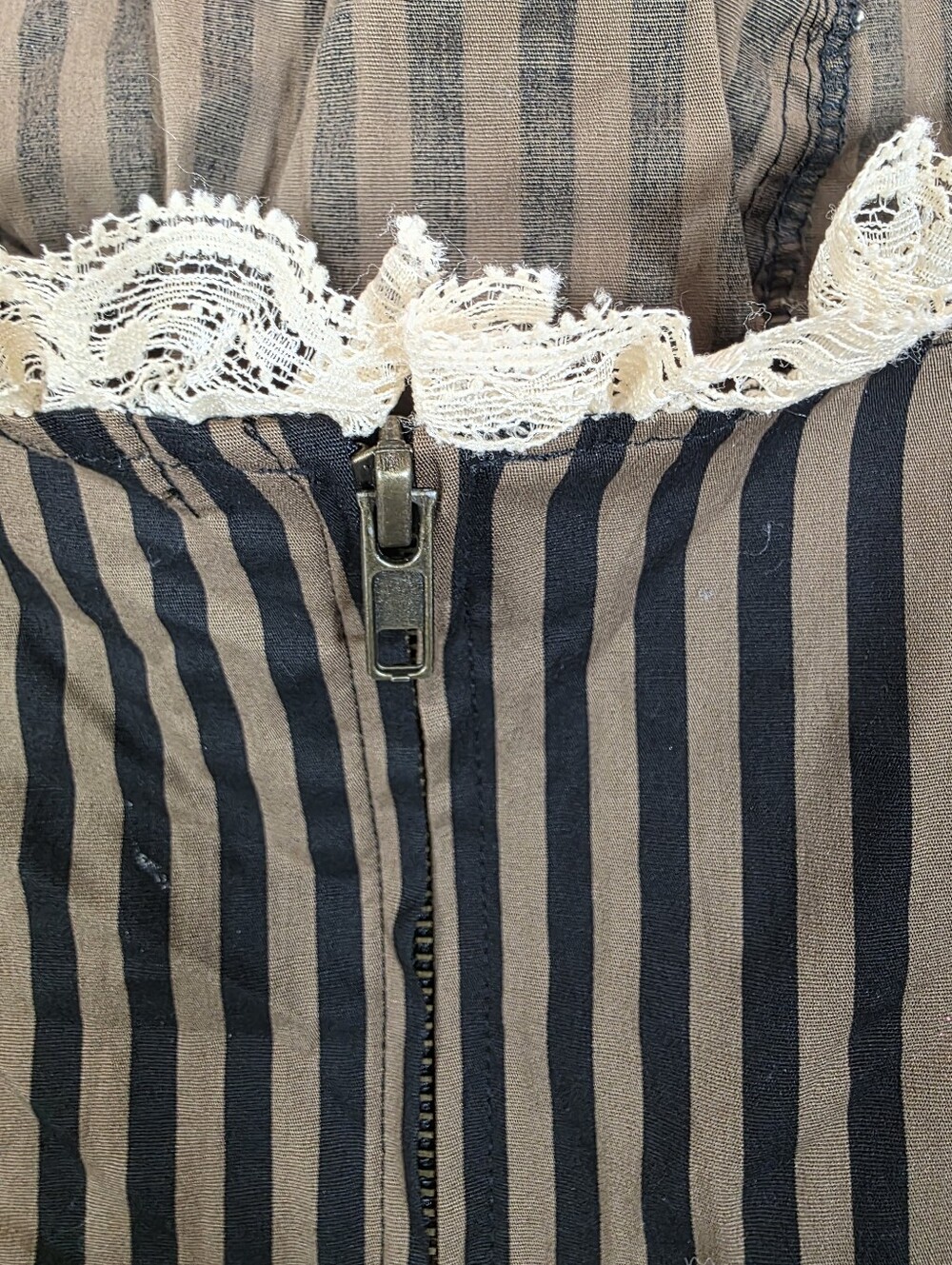 NWT Spin Doctor Steampunk Stripe Bustier Skirt Set S - Picture 6 of 16